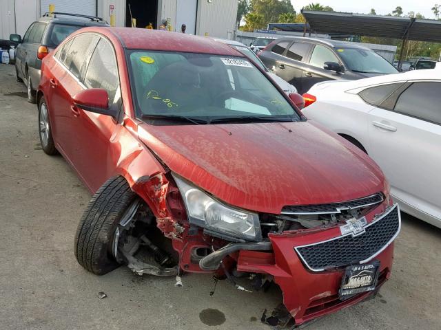 1G1P75SZ8E7195002 - 2014 CHEVROLET CRUZE BURGUNDY photo 1