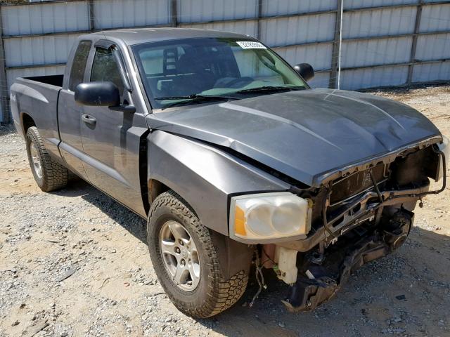 1D7HW42N05S194306 - 2005 DODGE DAKOTA SLT GRAY photo 1