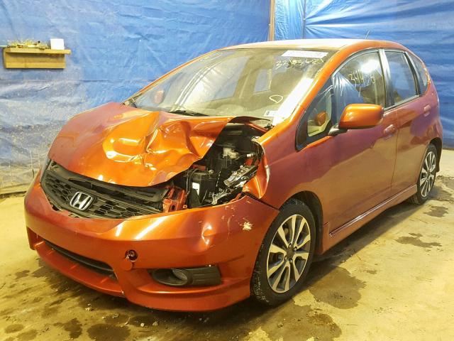 JHMGE8H51CC012559 - 2012 HONDA FIT SPORT ORANGE photo 2