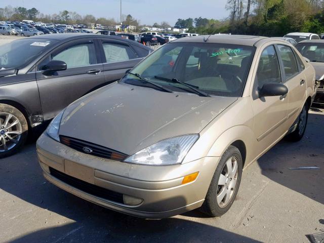 1FAFP38322W272786 - 2002 FORD FOCUS ZTS TAN photo 2