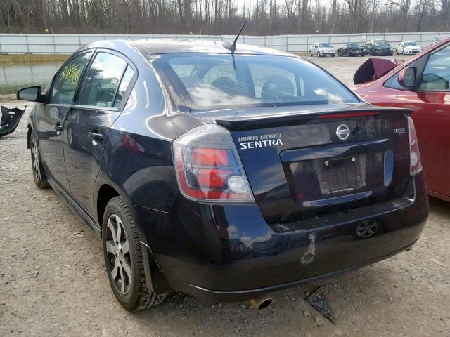 3N1AB6AP9CL730836 - 2012 NISSAN SENTRA 2.0 BLACK photo 3