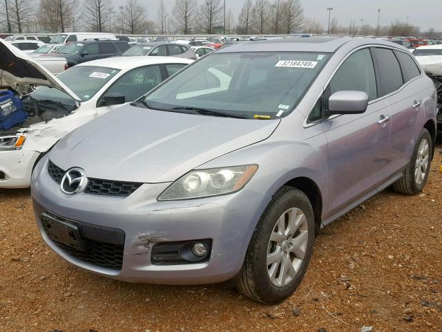 JM3ER293770111456 - 2007 MAZDA CX-7 SILVER photo 2