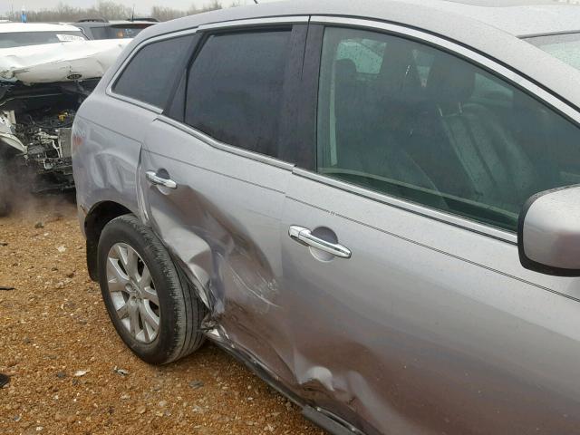 JM3ER293770111456 - 2007 MAZDA CX-7 SILVER photo 9