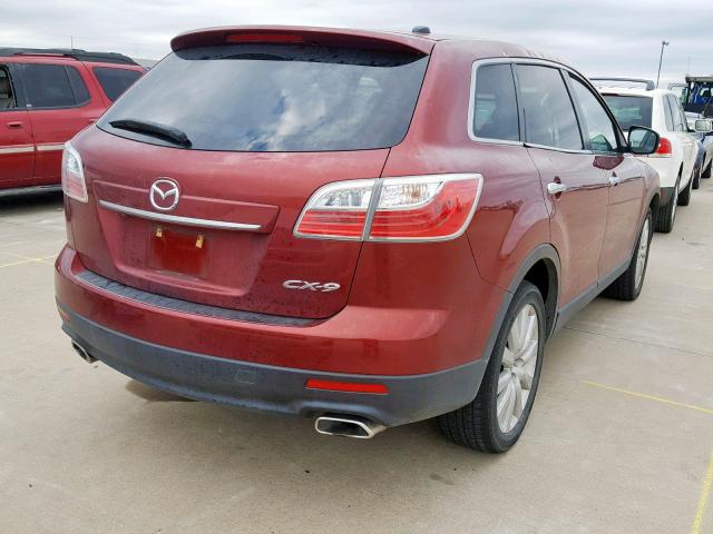 JM3TB2MA6A0232262 - 2010 MAZDA CX-9 RED photo 4