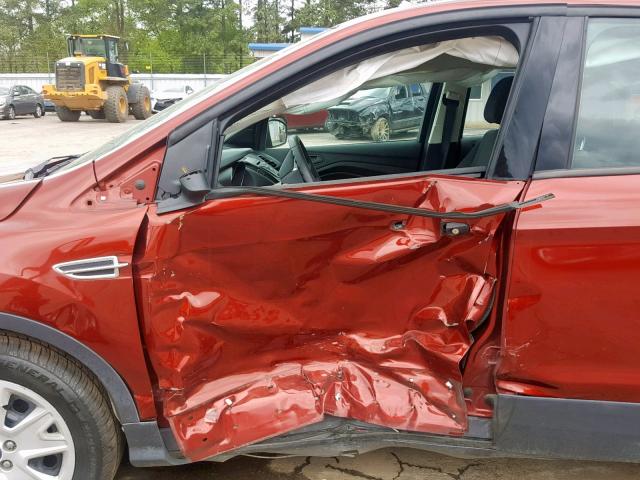 1FMCU0F73GUB79123 - 2016 FORD ESCAPE S ORANGE photo 9