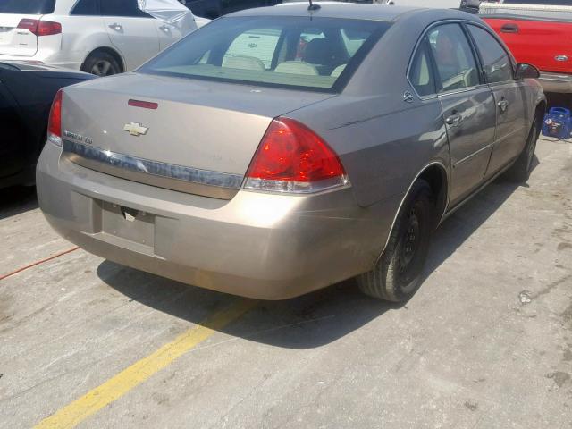 2G1WB58K169438055 - 2006 CHEVROLET IMPALA LS TAN photo 4