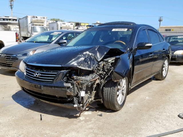 KMHFC46F97A152931 - 2007 HYUNDAI AZERA SE BLACK photo 2