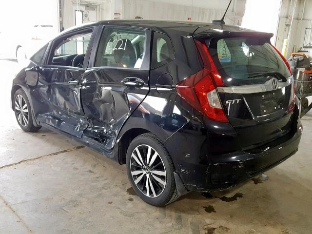 3HGGK5H82KM701012 - 2019 HONDA FIT EX BLACK photo 3