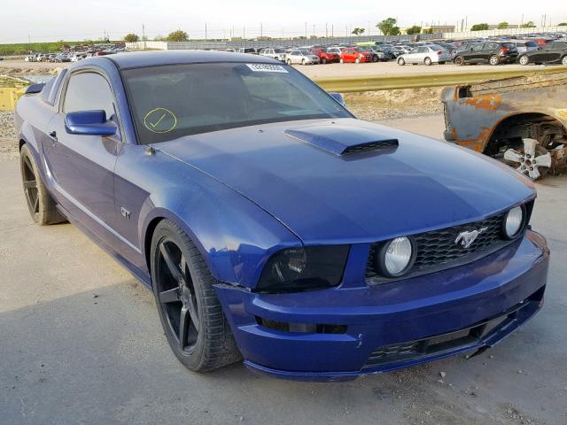 1ZVFT82H475234185 - 2007 FORD MUSTANG GT BLUE photo 1