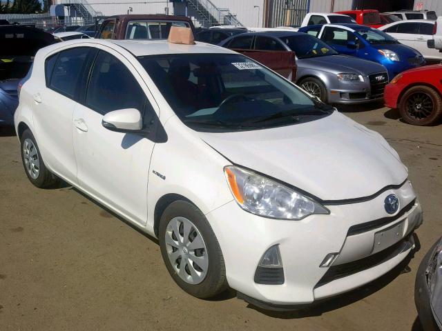 JTDKDTB38C1003751 - 2012 TOYOTA PRIUS C WHITE photo 1