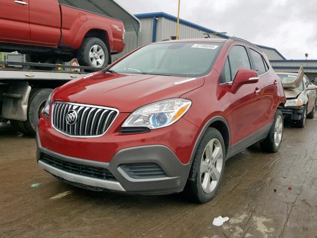 KL4CJASB5GB709868 - 2016 BUICK ENCORE RED photo 2