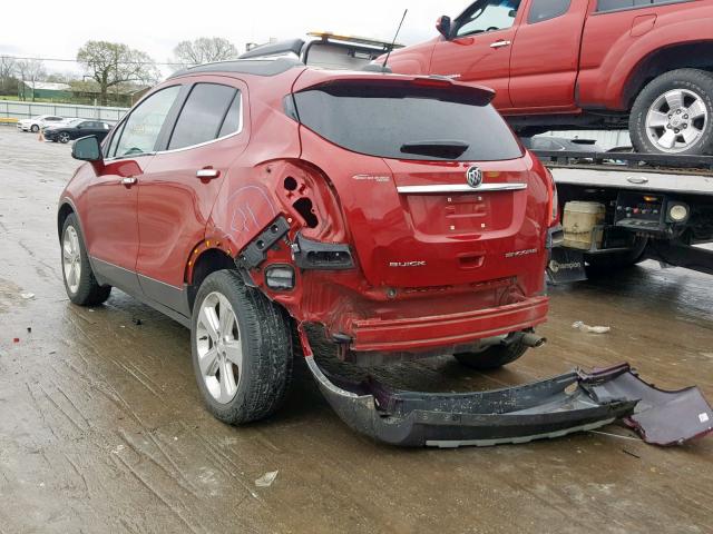 KL4CJASB5GB709868 - 2016 BUICK ENCORE RED photo 3