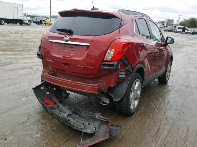 KL4CJASB5GB709868 - 2016 BUICK ENCORE RED photo 4