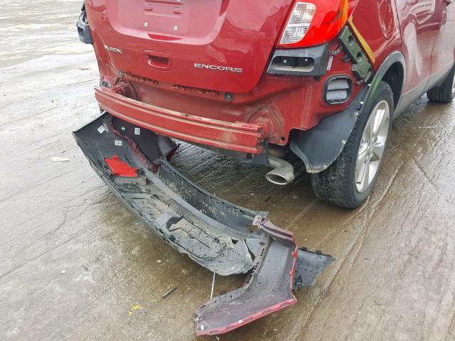 KL4CJASB5GB709868 - 2016 BUICK ENCORE RED photo 9