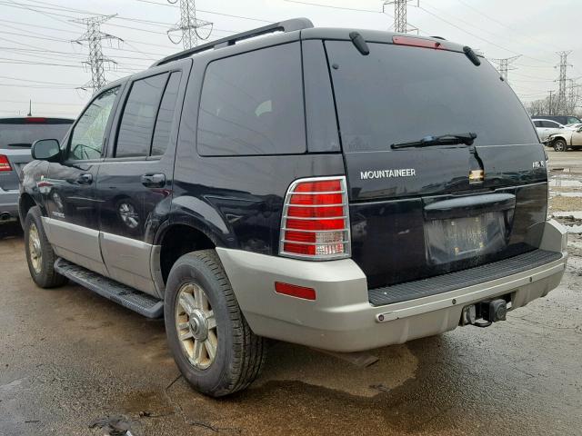 4M2ZU86W02ZJ18001 - 2002 MERCURY MOUNTAINEE BLACK photo 3