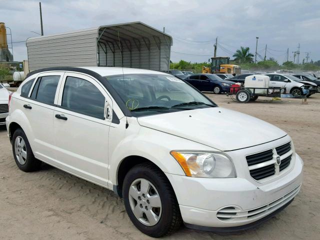 1B3HB28B88D548526 - 2008 DODGE CALIBER WHITE photo 1