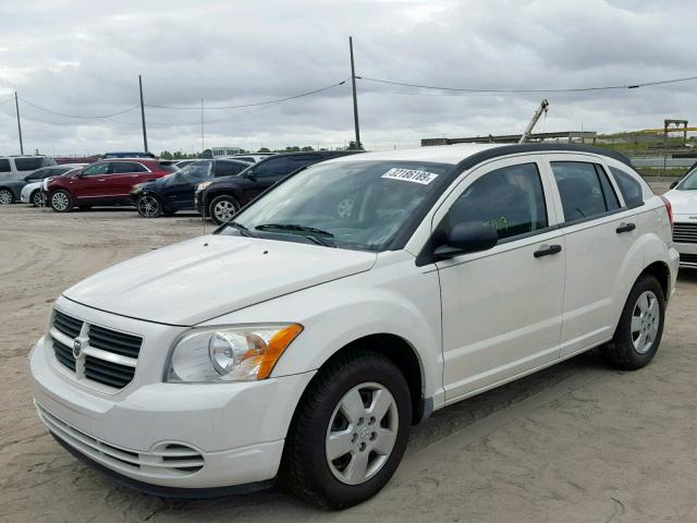 1B3HB28B88D548526 - 2008 DODGE CALIBER WHITE photo 2