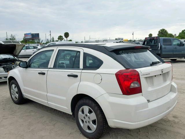 1B3HB28B88D548526 - 2008 DODGE CALIBER WHITE photo 3