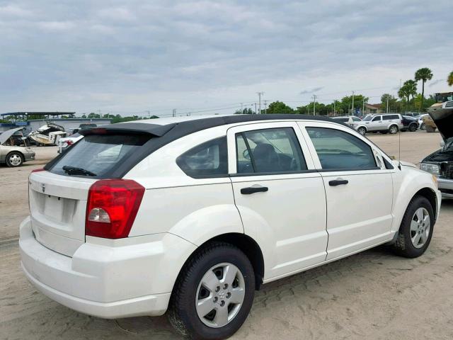 1B3HB28B88D548526 - 2008 DODGE CALIBER WHITE photo 4