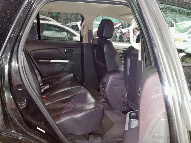 2FMDK3JC0EBA09367 - 2014 FORD EDGE SEL BLACK photo 6