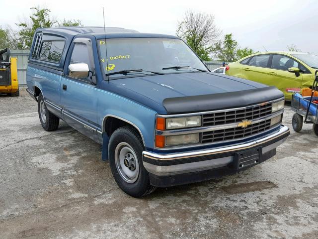 1GCFC24K4MZ100807 - 1991 CHEVROLET GMT-400 C2 BLUE photo 1