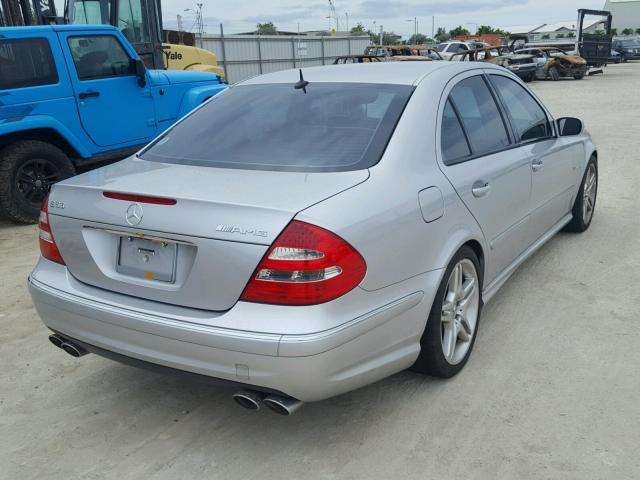 WDBUF76J53A355641 - 2003 MERCEDES-BENZ E 55 AMG SILVER photo 4