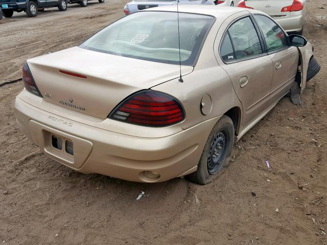 1G2NE52F45M201605 - 2005 PONTIAC GRAND AM S GOLD photo 4