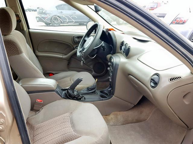 1G2NE52F45M201605 - 2005 PONTIAC GRAND AM S GOLD photo 5