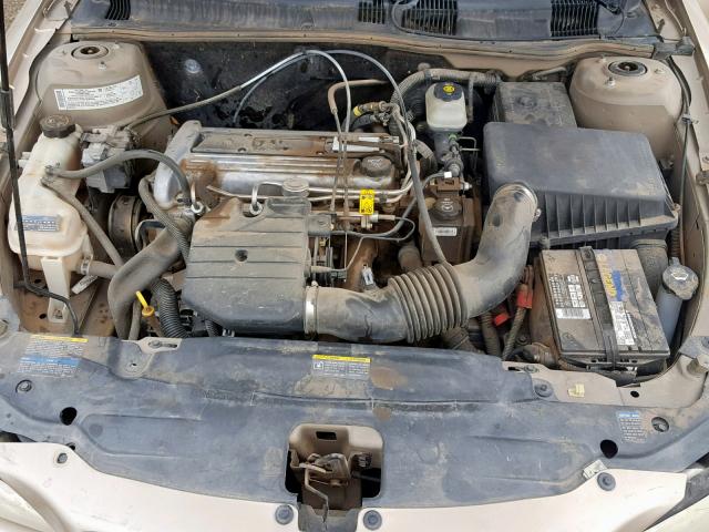 1G2NE52F45M201605 - 2005 PONTIAC GRAND AM S GOLD photo 7