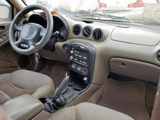 1G2NE52F45M201605 - 2005 PONTIAC GRAND AM S GOLD photo 9