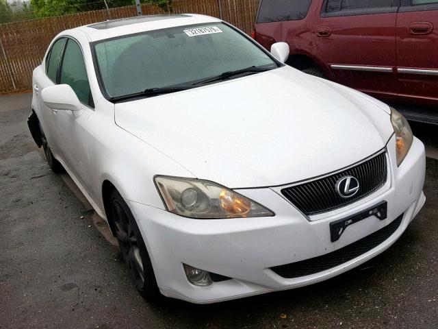 JTHBK262572034942 - 2007 LEXUS IS 250 WHITE photo 1