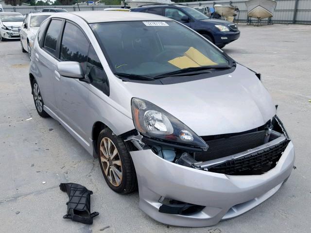 JHMGE8H57DC050931 - 2013 HONDA FIT SPORT SILVER photo 1