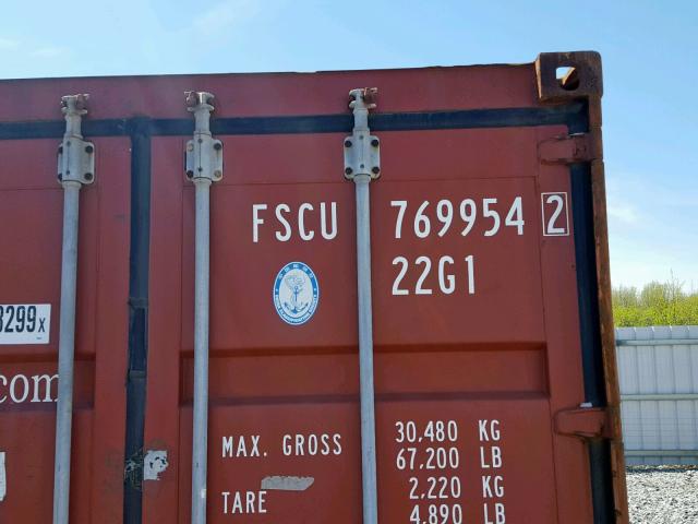 FSCU7699542 - 2000 FLOR TRAILER BROWN photo 10