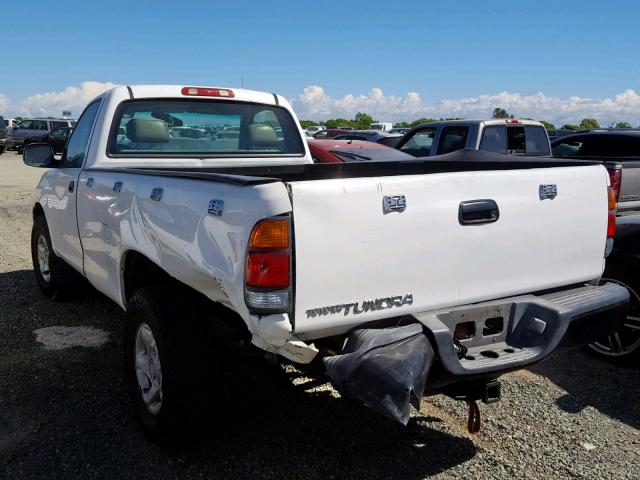 5TBJN3214YS062810 - 2000 TOYOTA TUNDRA WHITE photo 3