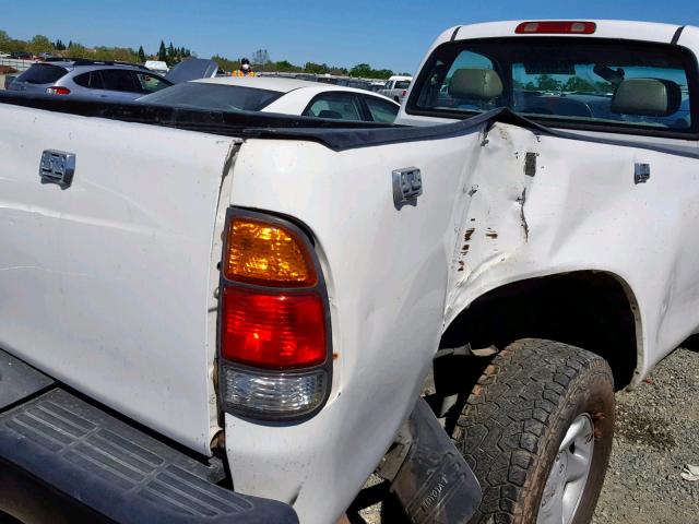 5TBJN3214YS062810 - 2000 TOYOTA TUNDRA WHITE photo 9