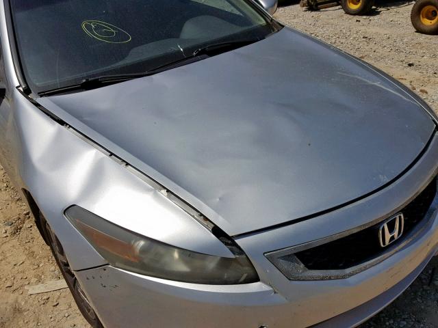 1HGCS12808A003116 - 2008 HONDA ACCORD EXL SILVER photo 9