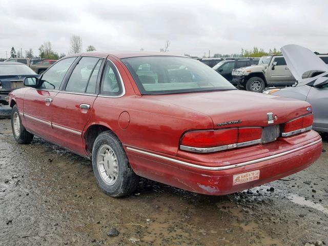 2FALP74W4VX194756 - 1997 FORD CROWN VICT RED photo 3