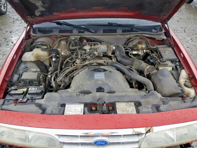 2FALP74W4VX194756 - 1997 FORD CROWN VICT RED photo 7