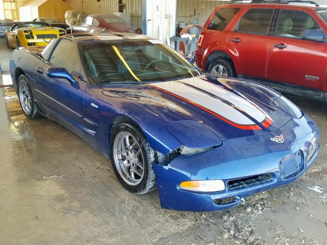 1G1YY12S045130345 - 2004 CHEVROLET CORVETTE Z BLUE photo 1