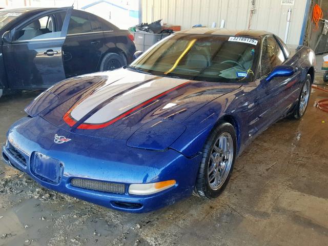 1G1YY12S045130345 - 2004 CHEVROLET CORVETTE Z BLUE photo 2