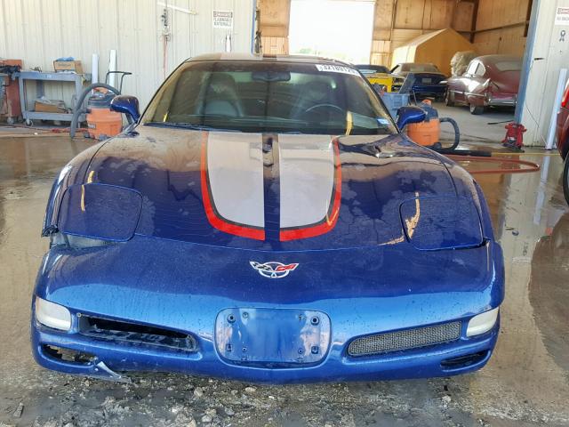 1G1YY12S045130345 - 2004 CHEVROLET CORVETTE Z BLUE photo 9