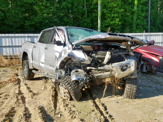 5TFDW5F15FX445279 - 2015 TOYOTA TUNDRA CRE SILVER photo 1