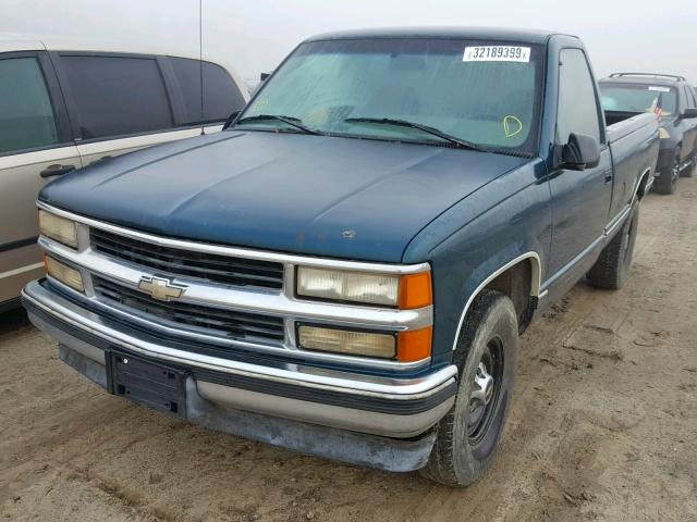 1GCGC24R4TZ165835 - 1996 CHEVROLET GMT-400 C2 GREEN photo 2