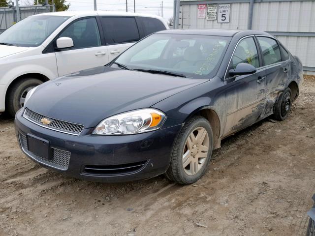 2G1WB5E37E1120273 - 2014 CHEVROLET IMPALA LIM CHARCOAL photo 2