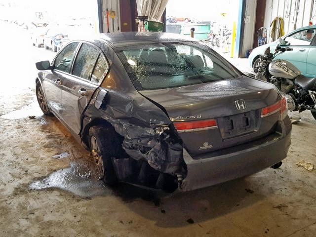 1HGCP2F47BA094245 - 2011 HONDA ACCORD LXP GRAY photo 3