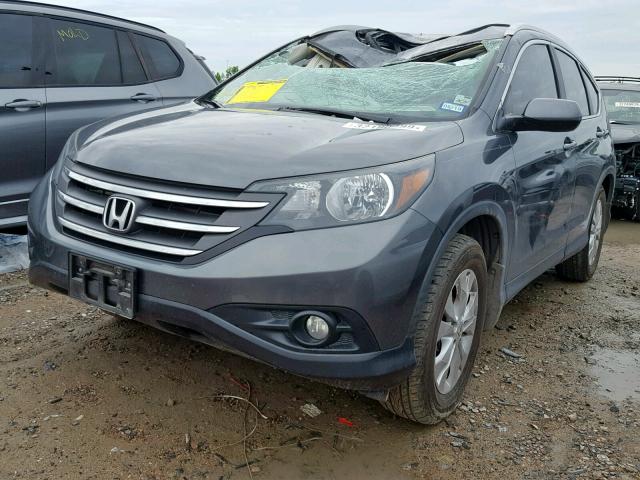 5J6RM4H77CL034633 - 2012 HONDA CR-V EXL GRAY photo 2