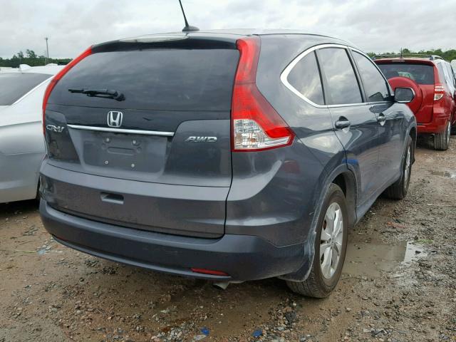 5J6RM4H77CL034633 - 2012 HONDA CR-V EXL GRAY photo 4