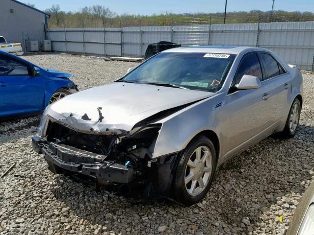 1G6DP57V080110363 - 2008 CADILLAC CTS HI FEA SILVER photo 2