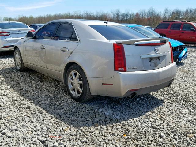 1G6DP57V080110363 - 2008 CADILLAC CTS HI FEA SILVER photo 3