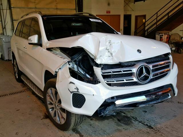 4JGDF6EE7KB225896 - 2019 MERCEDES-BENZ GLS 450 4M WHITE photo 1